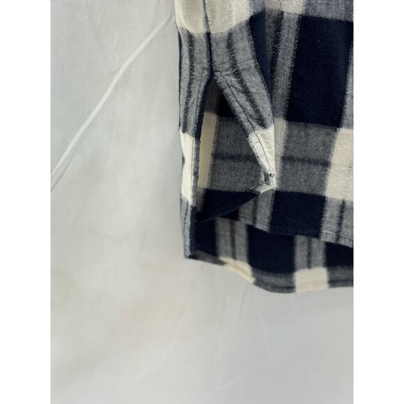 Zara Denim Basic Women’s Button Up Plaid Shirt - M - Picture 4 of 13